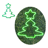 Luminária Led Neon Árvore De Natal Verde Decoração 110v Luz