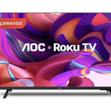 Smart Tv 43  Full Hd Com Roku Tv Aoc - Retirada De Peças 