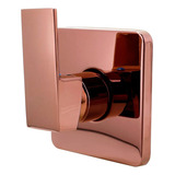 Misturador Monocomando Chuveiro Ducha Quadrado Rose Gold