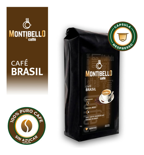 Cafe Molido Para Capsulas Recargables Montibello Brasil 250g