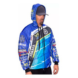 Campera Sublimada Capucha Bolsillo Cierre Yamaha Vr 46 Fas