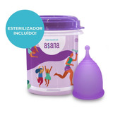 Copa Menstrual Asana Curva Kit Esterilizador+bolsa+stickers