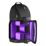 Mochila Bolso Para Camara Dslr Y Accesorios Neewer Morado