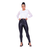 Calça Disco Plus Size Legging Térmica Segunda Pele Preta