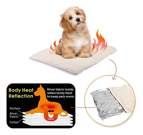 Manta Cama Mascota Alfombra Térmica Self Heating Bed