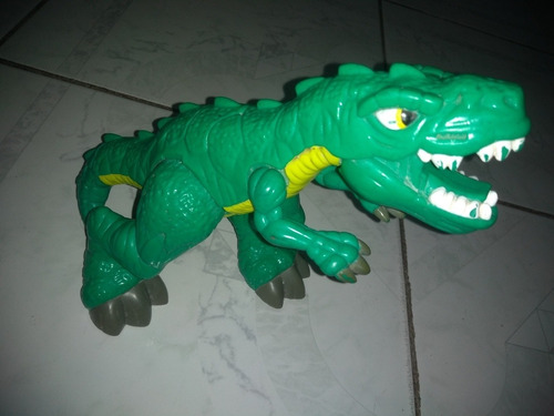 Imaginext Jurassic Wold T-rex Research Lab Verde Dinosaurio