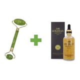 Rodillo Masajeador Facial De Jade + Colágeno 24k