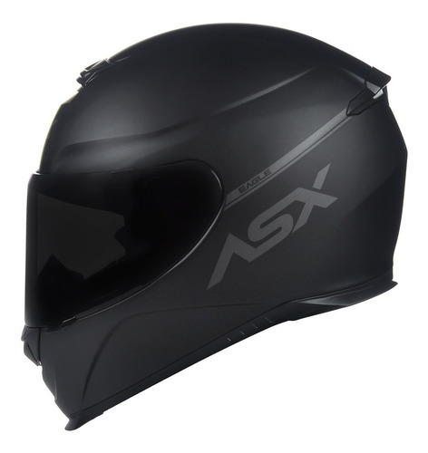 Capacete Moto Asx Eagle Preto Fosco Novidade 