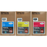  Set 3 Tintas Epson   Para  Wf6090,wf6590 748xxl  A,c Y M