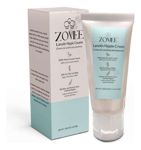 Zomee Lanolin - Crema Para Pezones Para Lactancia, Ingredien