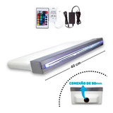 Cascata Para Piscina 40cm Com Iluminação Led Rgb P/ Embutir