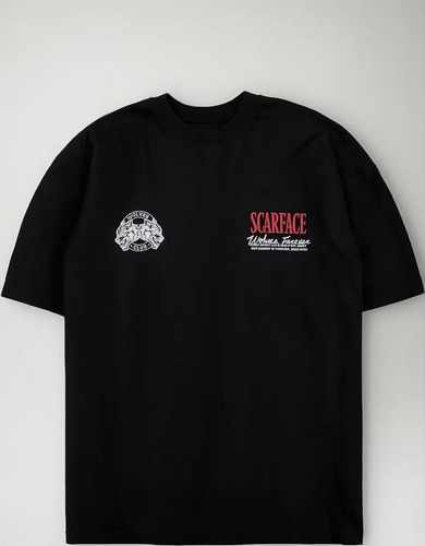 Playera Oversized Darcsport Scarface Forever Wolves Gym | Envío gratis