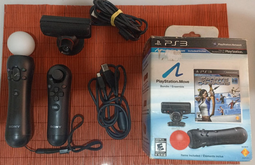 Ps Move Completo Ps3 Usado + 1 Jogo