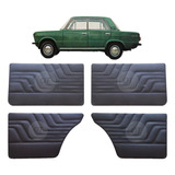 Panel Fiat 125 - Mirafiori - Color Negro X 4 + Grampas