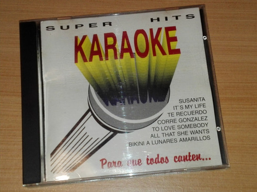 Cd Super Hits Karaoke 1994 Bravo Erasure Dr Alban Versiones