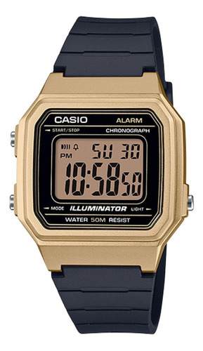 Reloj Casio W217hm-9avdf Cuarzo Unisex Color De La Correa Negro