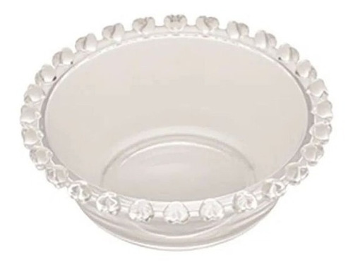 Bowl Cumbuca De Cristal Coração Transparente 13cm Lyor