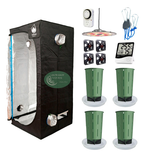 Full Kit De Cultivo Indoor Cultivarg80 Con Luz Led