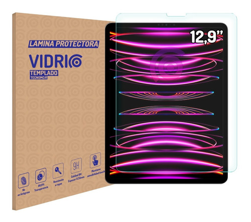 Lamina Mica Protectora De Vidrio Templado Para iPad Pro 12.9