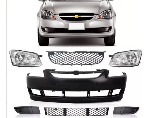 Paragolpe Opticas Kit Completo Chevrolet Clasic 