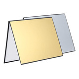 Reflector De Luz Para Fotografía, Tablero A3 Oro Plata