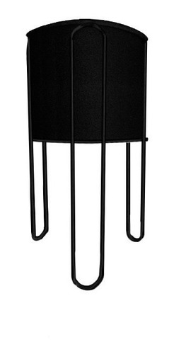 Soporte Rey 60 Cm Para Piso Negro Matero Negro