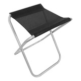 Silla Camping Plegable Banco Tijera Banquito De Aluminio New Color Negro