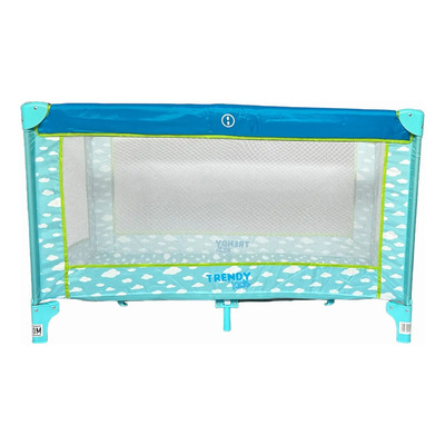 Trendy Kids Cuna Corral De Viaje X L (l124* A74*p64) Azul Diseño de la tela Malvavisco | Envío gratis