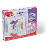 Kit Coloreo Maped Creativ Aqua Art Unicornio Metal 14 Pcs