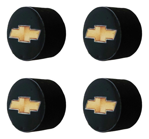 4 Tapones Válvula Decorativo Chevrolet