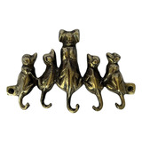 Porta Chaves Cabide Em Bronze Em Formato De Cachorro 