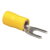 Terminal Pre Isolado Forquilha Garfo 4 A 6mm Amarelo (100pç)