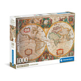 Rompecabezas Mapa Antiguo 1000 Pz Clementoni Italia