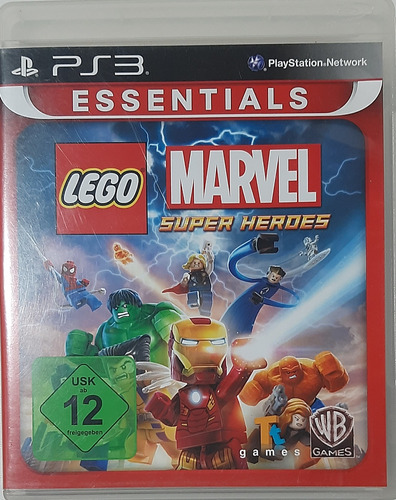 Jogo De Ps3 Lego Marvel Super Heroes Completo Usado 