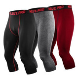 Mallas Deportivas Neleus Compression 3/4 Capri Running