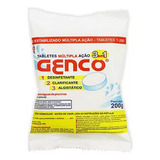 Kit 5 Pastilha De Cloro Genco 200gr 3 Em 1 Múltipla Ação