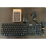 Teclado Dell, Mouse Y Teclado Númerico  Usb