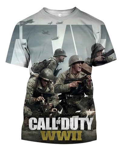 Call Of Duty Game 3d Imprime Playera De Manga Corta 2023