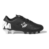 Botines Campo Footy 3024b Negro Blanco Niño