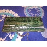 Clarinete De Metal Antiguo Vintage Funciona  No Fedex