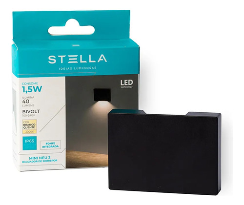 Kit 3x Balizador Led Stella Mini Neu 1,5w 3000k - Sth8746/30