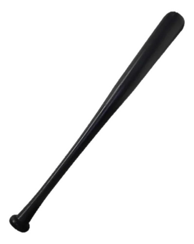 Taco De Baseball Beisebol Madeira Maciça Preto Bastão 65cm