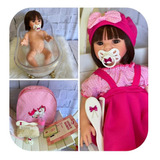 Bebê Reborn Boneca 100% Silicone Completa Pode Molhar