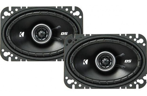 Bocinas Kicker Dsc460 43dsc4604 2v 4x6 Pulgadas 120w 30w Rms Color Negro