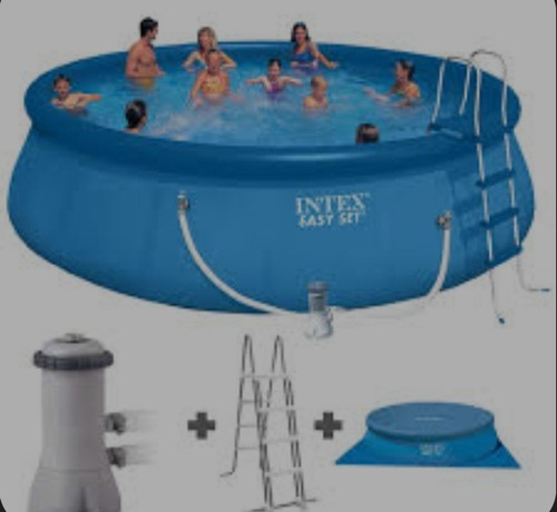 Oferta Inflable Intex 4.57 Mts X 84 Cm Con Escalera Y Filtr 