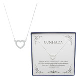 Presente Colar Feminino Prata 925 Cunhada Amiga Especial