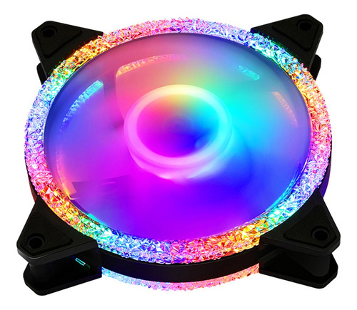 Kit 6 Cooler Branco Diamond 3d Fan Rgb 120mm + Controladora