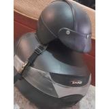 Casco Moto + Baul Moto Shad 33 + Equipo De Lluvia Delta