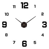 Decoração De Relógio De Parede Quarto 80-130 Cm Black Modern