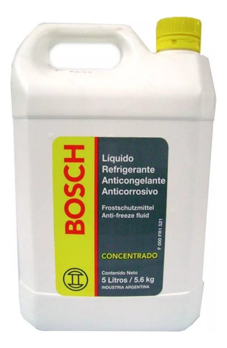 Refrigerante-anticongelante-anticorrosivo Concentrado X 5 Lt